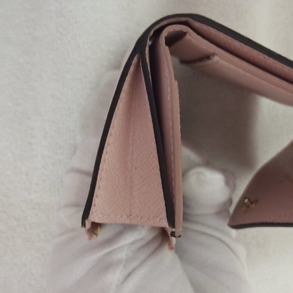 Very Good & RARE LV Zoe Giant Monogram Trifold Wallet in Rouge (Full Inclusion) - Picture 13 of 16